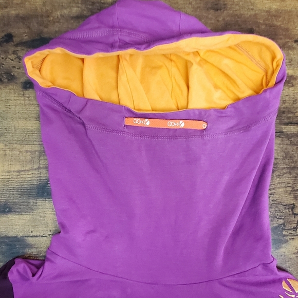 Women's abk Hooded Pullover Pink Orange Burgundy Mountain Size M Hiking Climbing - Picture 3 of 14